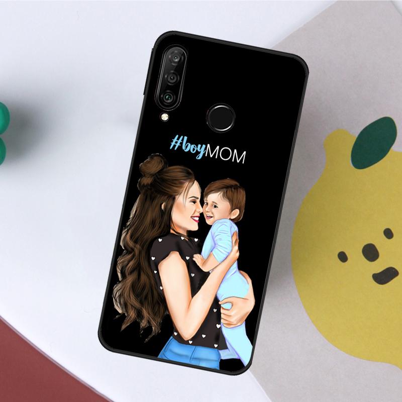 Super Dad Mom Baby Girl Twin Case For Huawei Nova Y61 Y60 Y70 Y90 5T 9 10 SE 3i 8i 11i P Smart 2019 P20 P40 Lite P30 Pro