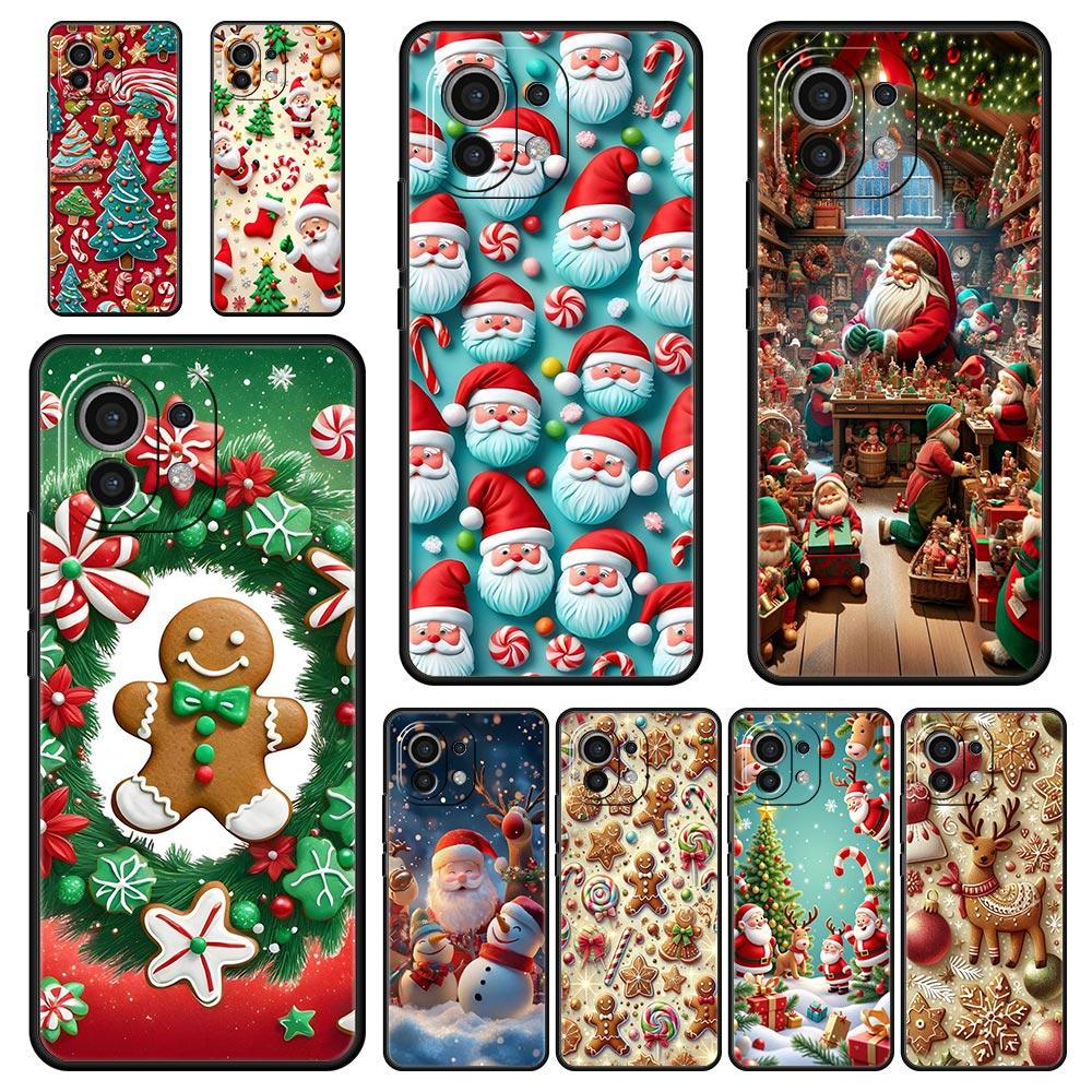 New Year Christmas Phone Case Cover for Xiaomi Mi 17 Pro Max 15 14 13 12 11 Ultra 15T 14T 13T 12T 11T Pro Lite Soft TPU Shell