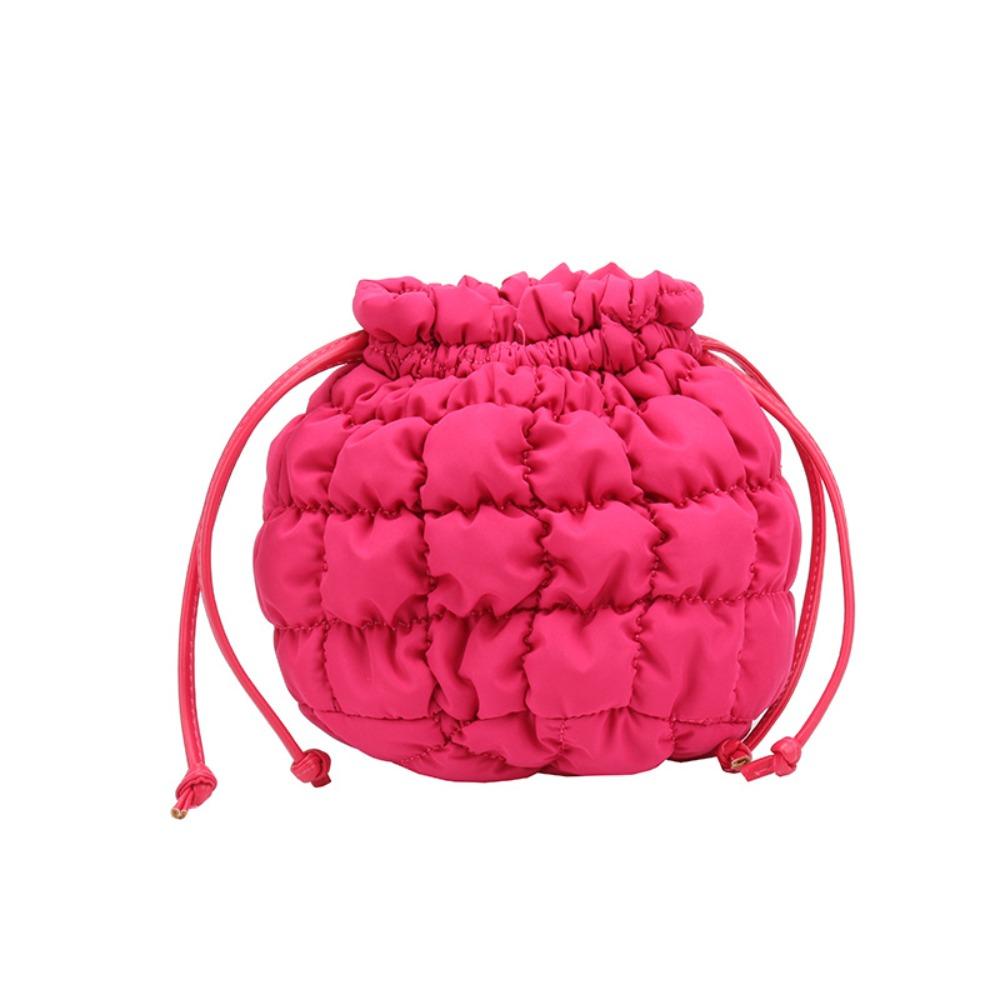 Handbag Drawstring Bucket Bag Korean Style Cloud Bag Casual Nylon Shoulder Bag  Women