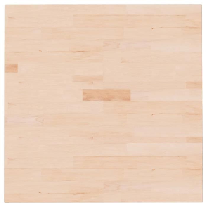 342917 vidaXL Square Table Top 70x70x1.5 Cm Solid Oak Wood Untreated