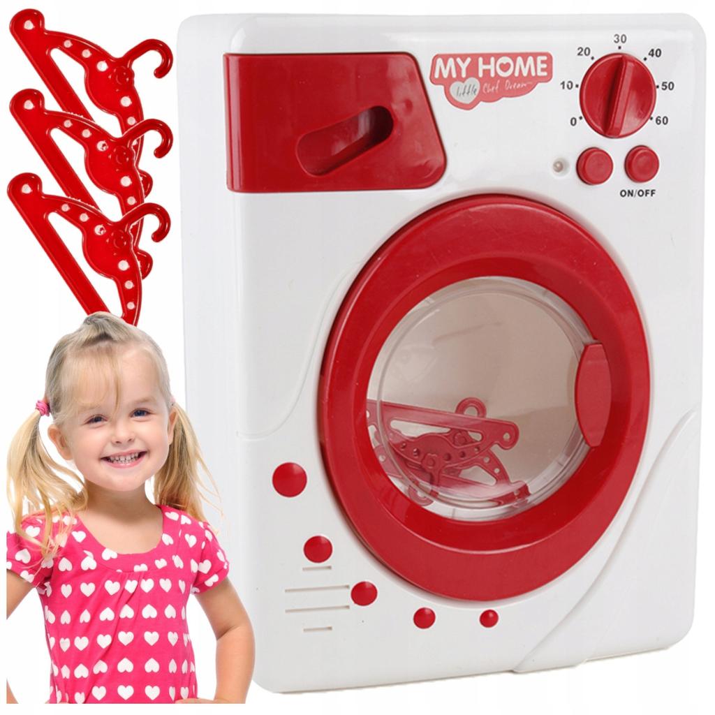 [PACZB][1] Lavatrice automatica giocattolo interattivo + grucce X68