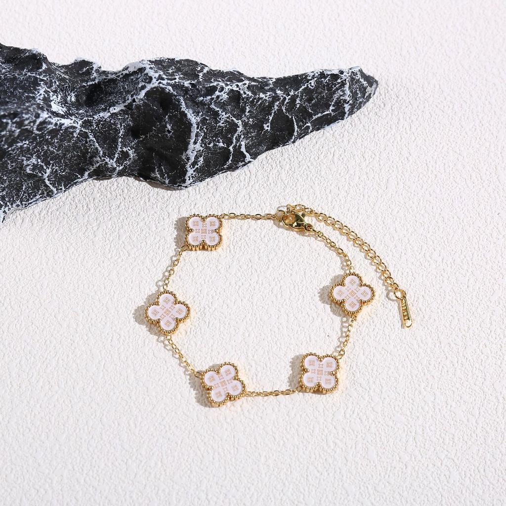 Four Leaf Clover Women's Bracelet Light Luxury Luxury Luxury Jewelry Accessories Handmade