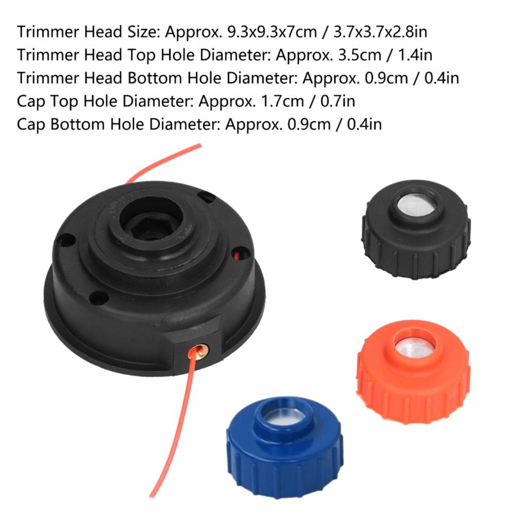 ABS Trimmer Head Assembly Bump Feed Weed Eater String Head for Homelite/Ryobi/MTD/McCulloch/Craftsman/Toro/Lawn Boy Lawn Mower
