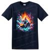 Ichigo Kurosaki Anime T Shirt W/ Neon Energy Warrior Art Graphic Tee Action
