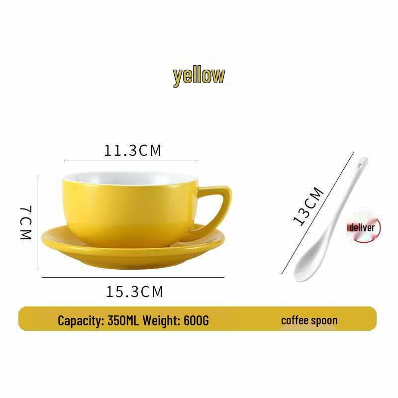 European Ceramic Coffee Set: Professional Latte Art, Cappuccino & Sawada Cups