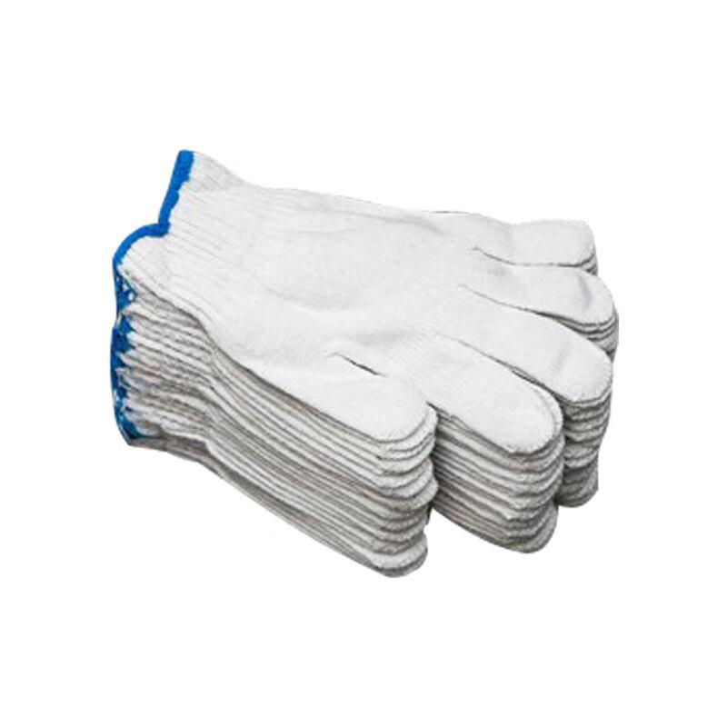 White Cotton Yarn Work Gloves