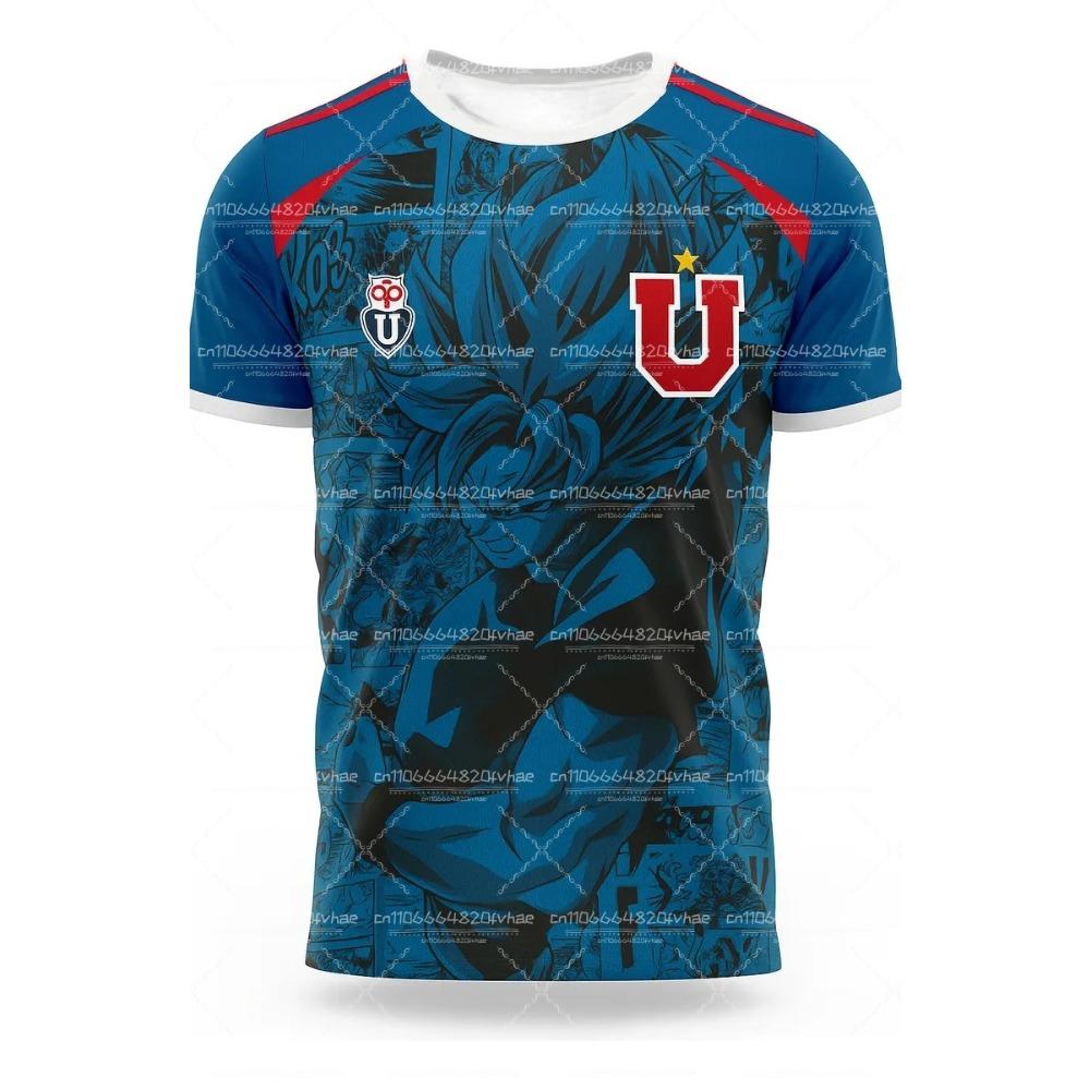 2026 Japanese Anime Jersey Dragon Ball Goku Chile UCH Special Edition Children s and Adult Sportswear Men s Loose-fitting Top XL