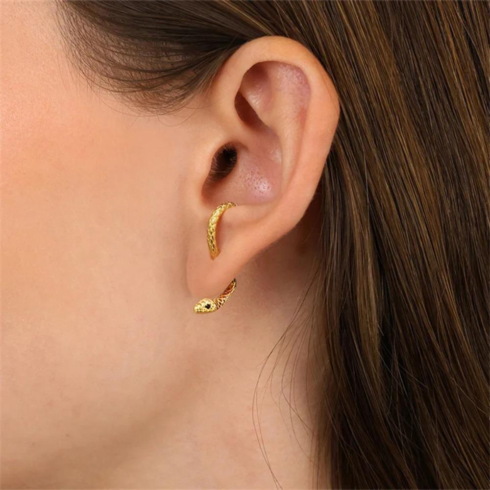 Animal Shapes Ear Studs Exquisite Gothic Snake Earrings Retro  Punk Studs Earring Accessories Personality Girl Jewelry