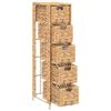 VidaXL Unité de rangement avec 5 paniers 25,5 x 37 x 100 cm Jacinthe d'eau