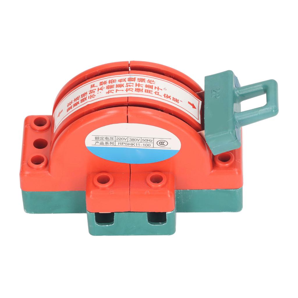 2 Pole Knife Switch Double Throw Disconnect Switch Electrical Load Switch with Fastening Rings 220V 380V