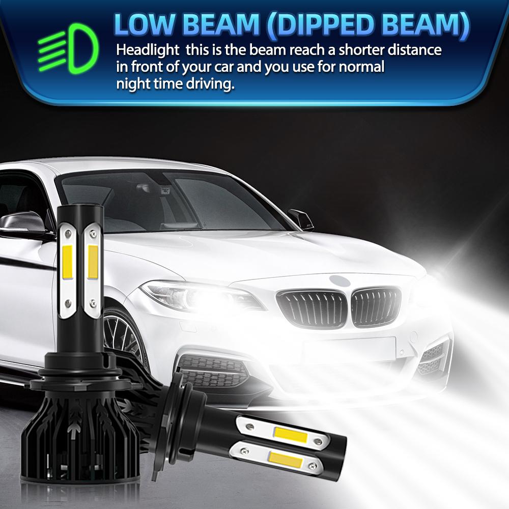 Car Lights LED Headlight Bulbs 360W 60000LM 9005 HB3 9006 HB4 Canbus Turbo Lamp For Mitsubishi Lancer 2008-2014 2015 2016 2017