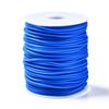 Hollow Pipe PVC Tubular Synthetic Rubber Cord, Wrapped Around White Plastic Spool, Dodger Blue, 2mm, Hole: 1mm, About 54.68 Yards(50m)/roll