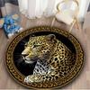 Yin Yang Cat Round Carpet Anti Slip Backing Flannel Soft Machine Washable for Living Room Bedroom Home Decor