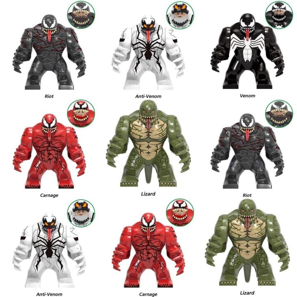 (StylB)Superhrdina Venom Anti Venom Mini Hračka Akční Figurka Pasuje na Stavební Kostky