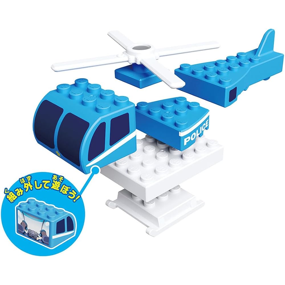 TAKARA TOMY (TAKARA TOMY) Tomica Plarail Block Patrol Set Toy Ages 3 and Up