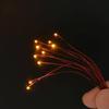 10Pcs/Bag 0603 Diy Smd Lamp Wired Micro Litz Led Pre-Soldered Chip Wired 3V Railway Model Toy Light Diy Leads Wires 30Cm