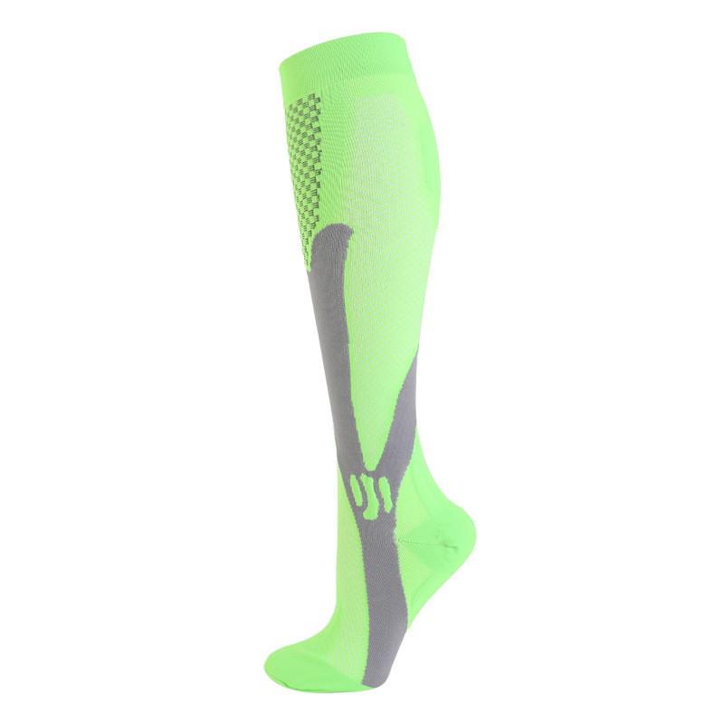 Breathable Compression Running & Aerobics Socks: Sweat-Absorbent, Gradient Pressure Calf Socks