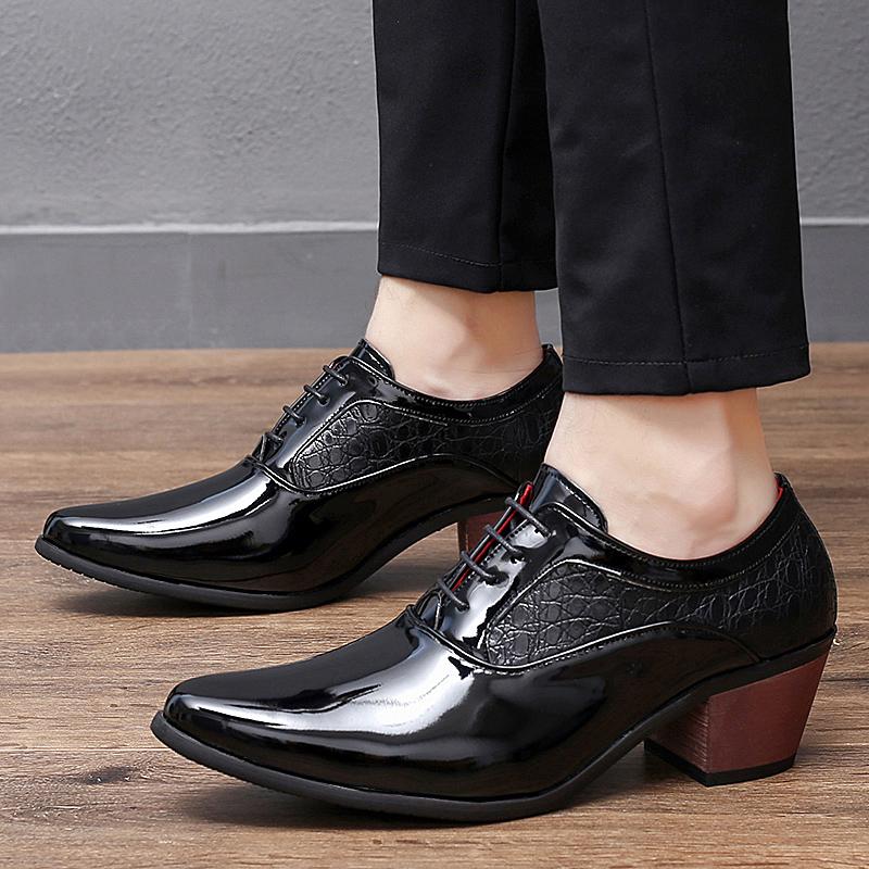 High-End-Marke Herrenschuhe aus echtem Leder Herrenschuhe für formelle Anlässe Herrenschuhe für die Hochzeit Rote High Heels Luxus Herren Business-Schuhe