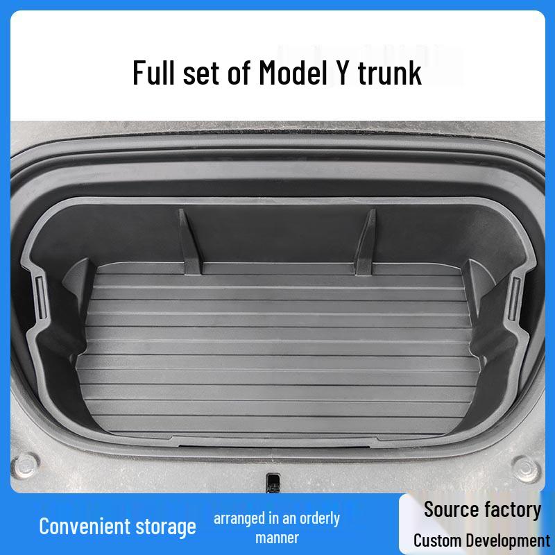 Caixa de Armazenamento de Porta-Malas Dupla Camada Dianteira e Traseira para Tesla Model Y