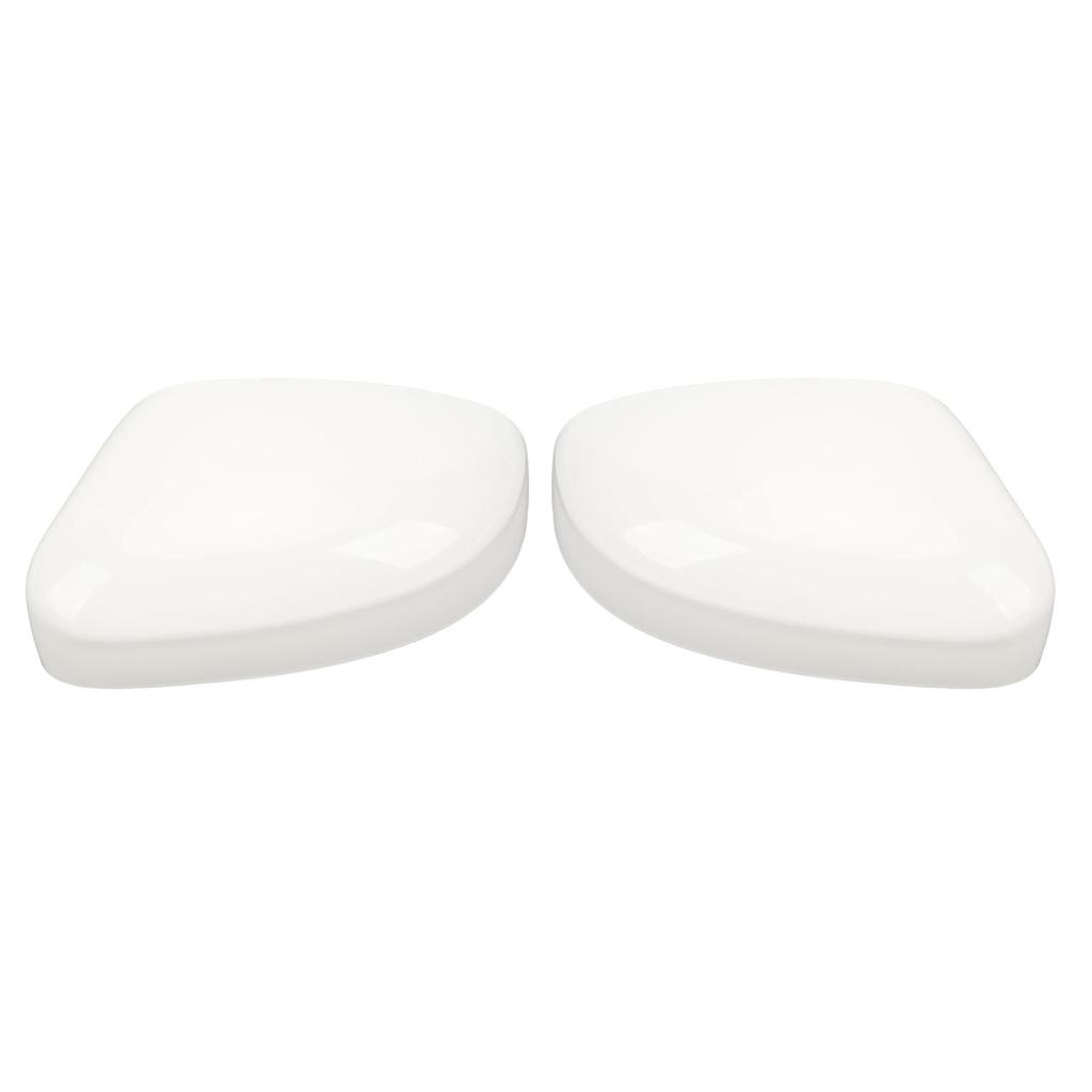 Side Mirror Cap Cover White Protective Weather Resistant Rearview Door Wing Mirror Housing for Focus