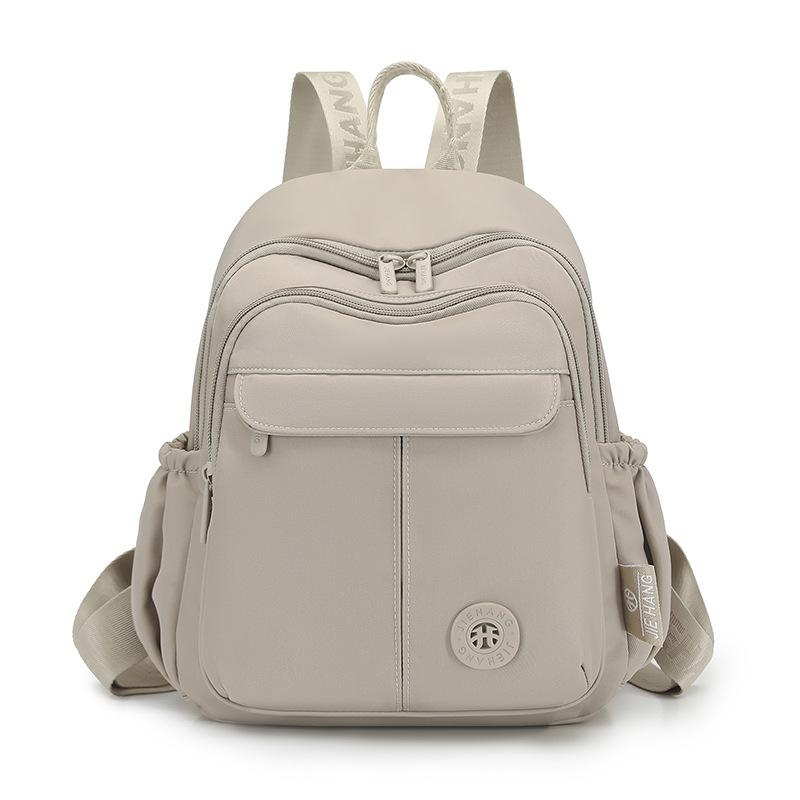 Schoolbag Ladies Casual Versatile Small Backpack 1011 New Solid Color Simple and Lightweight Travel Commuter Student Practical School Bag