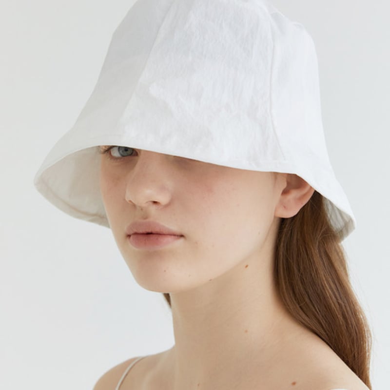 

halden nylon rustle bucket hat (C004_white) white