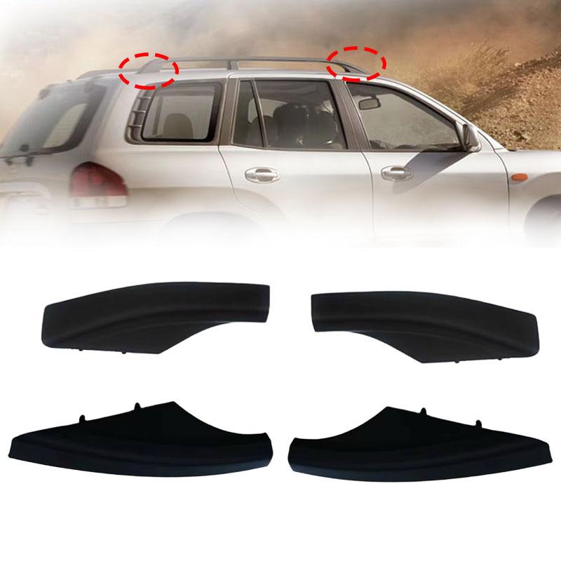 Roof Rack Cover For Hyundai Santa Fe Santafe 2002-2006 Auto Front Rear Left Right Luggage Bar Rail End Shell Plasitc Cover
