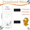 4 Pack 200 Sheets Dinosaur Magnetic Refrigerator Notepads Shopping and to Do List Notepads Fridge Grocery Kitchen Shopping 8. 5 x 3. 5 Inches