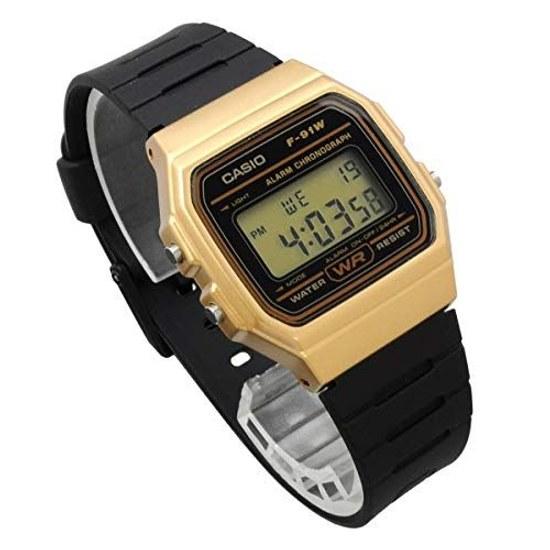 CASIO Wristwatch Quartz F-91WM-9A Unisex Cheap Gold