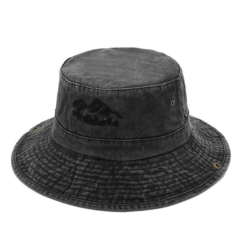 

Summer New Solid Washable Denim Women Bucket Hats Men Cap Sunscreen Panama Sunhat Hiking Fishing Hat Caps for Bob Femme Gorro чорний