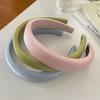3CM Mode Damen Stirnbänder Süße Einfarbige Schwammgepolsterte Haarbänder Damen Mädchen Täglicher Presshaar-Reifen Accessoires