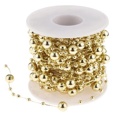 Resin Artificial Beads String Chain Wedding Decoration Accessories Garland Roll for Reception Party Decor