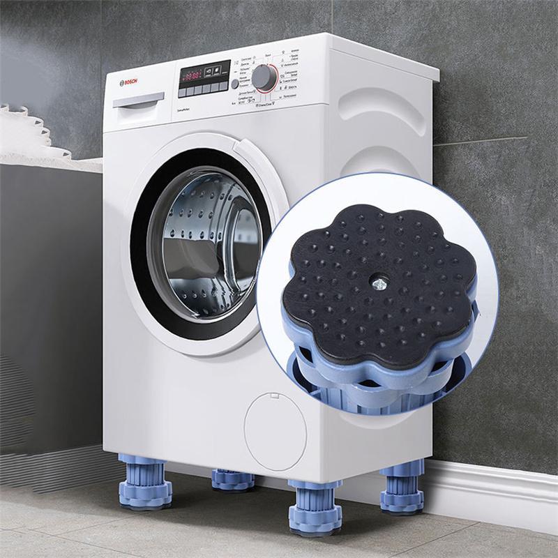 Universal Washing Machine & Refrigerator Anti-Slip Shockproof Base Adjustable Height Stand Anti-Vibration Noise Reduction Feet Moisture-Proof Durable