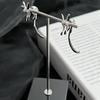 Dripping Oil Long-tailed Fox Earrings Are Simple and Cold, Wind Studs, Fashionable and Versatile, and High-end Earrings.