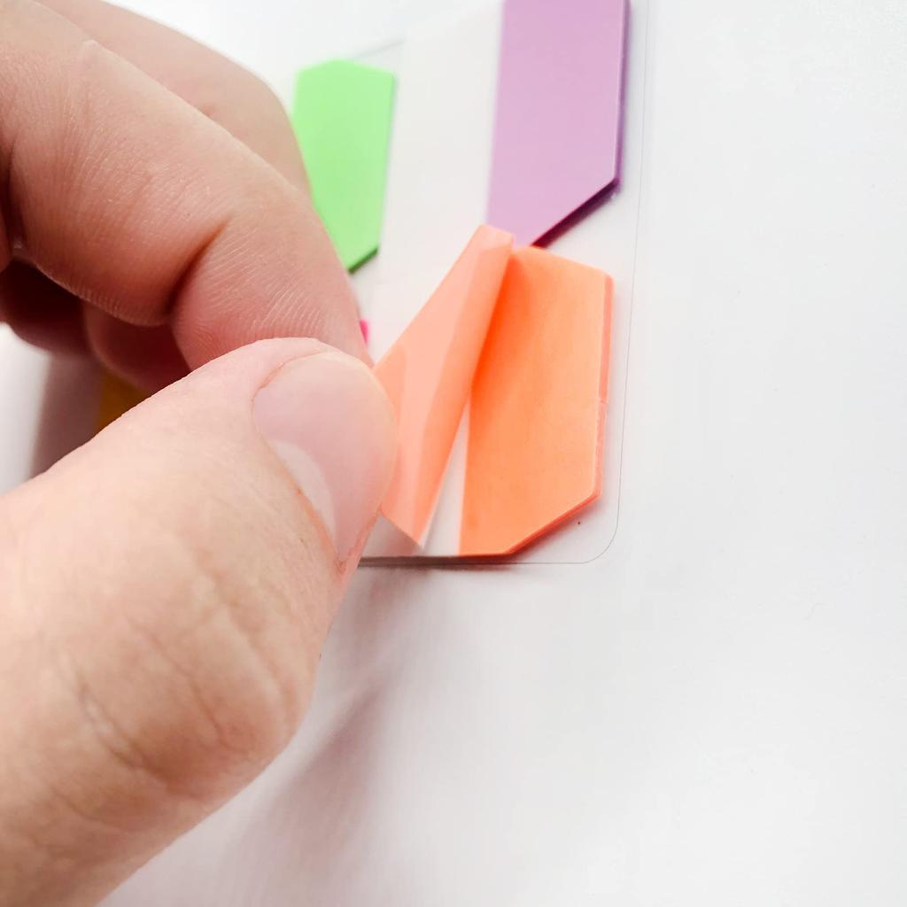 VANRA Sticky Heading Transparent 6 120 Sheets x 10 Packs Notes, Notes, Film, Writable, Colors,