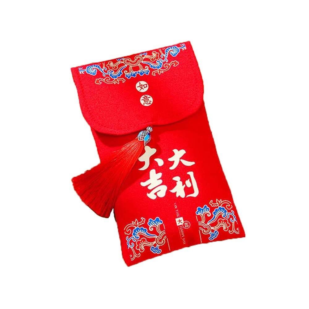 

Traditional Spring Festival Red Envelope Printed Hongbao Children s Money Bag Thickened Blessing Lucky Money Packet Graduation 5x5x5cm