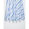 Women Striped Mid Length Straight Skirt Casual Daily Wear
