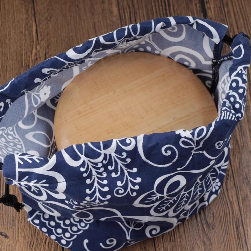 Japanese Style Cute Drawstring Lunch Bag Storage Bag Travel Picnic Portable Bento Storage Bundle Tote Pouch Cutlery Storage Gift