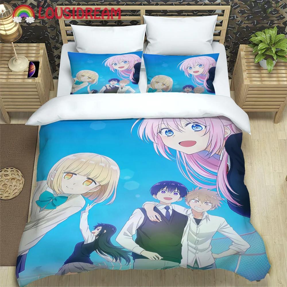 Fashion 3d Print Anime BOCCHI THE ROCK Bedding Set Article Children & Adults for Beds Quilt Covers Pillowcases Duvet Cover Sets