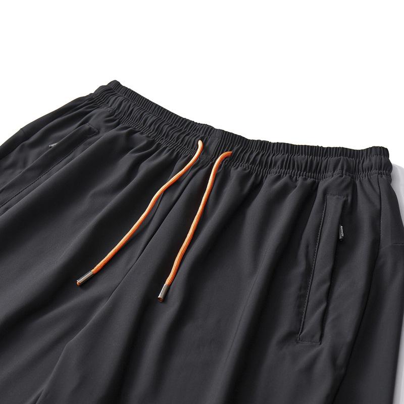 Men's Summer Sport Casual Shorts Five-Pocket Beach Pants Nylon Ice Silk Quick-Dry Mid-Length Pants