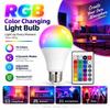 Multicolor RGB Color Changing Light Bulb Adjustable Brightness Color Changing Bulb