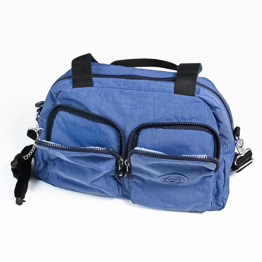 Kipling COOL DEFEA Boston Bag for Men and Women In Blue and KI284956V Love, [Used]