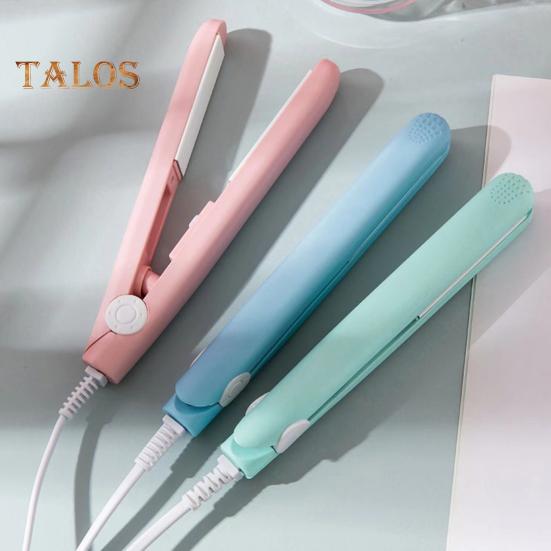 Mini Dual Purpose Curling Iron 2-In-1 Curling Wand Flat Iron Hair Straightener Curler Fast Heating Portable Travel Women Short Long Hair Styling