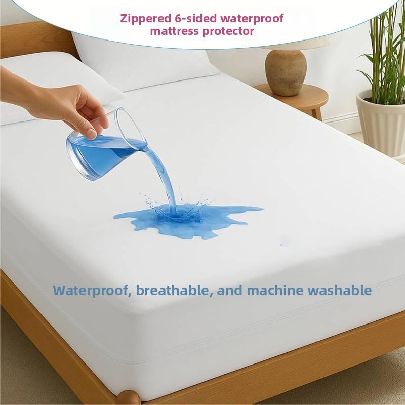 Protection de Matelas Imperméable Minimaliste Moderne Avec Fermeture Éclair Pour Usage Domestique