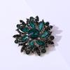 DIEZI 6 Farben Luxus Vintage Blume Kristall Strass Broschen Damen Mädchen Party Hochzeit Mode Brosche Zubehör Schmuck
