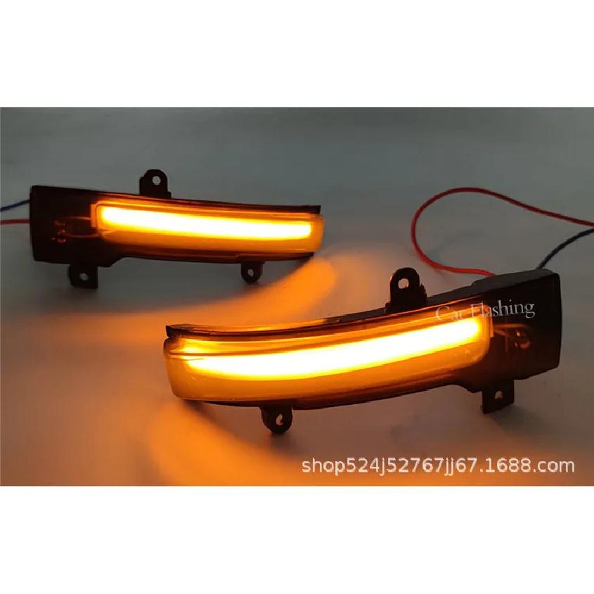 For Mitsubishi Outlander 13-20 Rearview Mirror Flow Light, High-quality LED Turn Signal, Yellow Flow Light