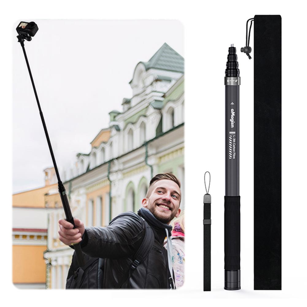 

Invisible Selfie Stick Carbon Fiber Extension Pole for Insta360 X5/X4/X3 for DJI OSMO for GoPro Hero CHINA