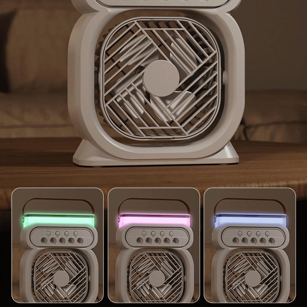 Five Nozzles Air Conditioning Fan With LED Night Light Hot Three In One Fan Air Conditioner Cooler