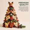 DOWMOO DIY Quilted LED Christmas Tree Set - Wear-Resistant Polyester Desktop Decoration Ornament