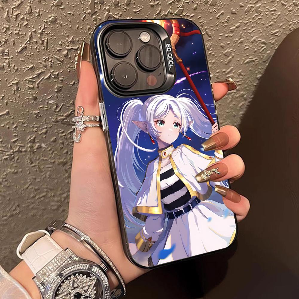 Frieren Anime Mobile Phone Case for iPhone 17 16 15 14 13 12 11 X XR XS 8 7 Pro Max Plus Translucent Colour Protective Pretty